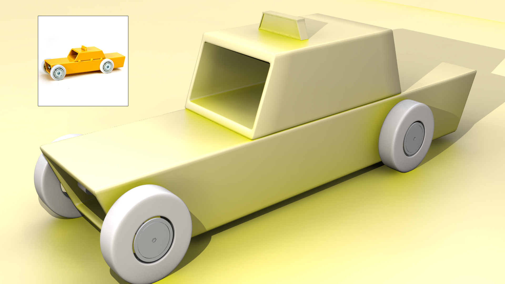 3D speelgoed auto
