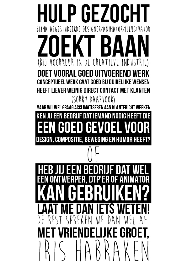 Gezocht: Baan