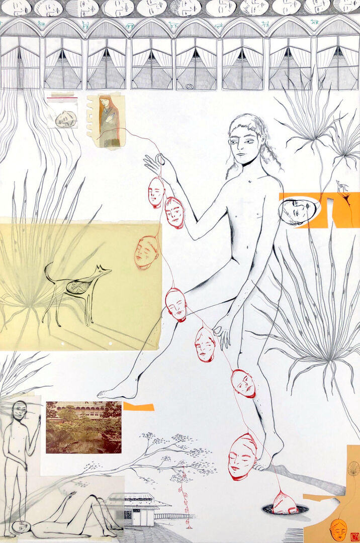 'Place unknown #1' mixed media